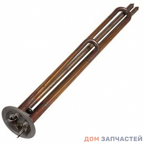 Нагревательный элемент (ТЭН) RF фл. 92 2500W (1,5+1) НЕРЖ 316L под анод M6 ( 066943) 2 трубки под термостаты КИТАЙ 353943 182510 921006