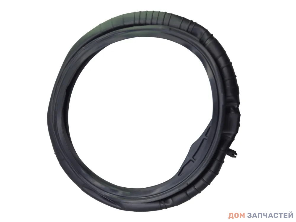 Манжета люка для стиральной машины HAIER 0020301453B (чёрная) 2 отвода открытых / без отверстия под лампочку (20 шт/кор)