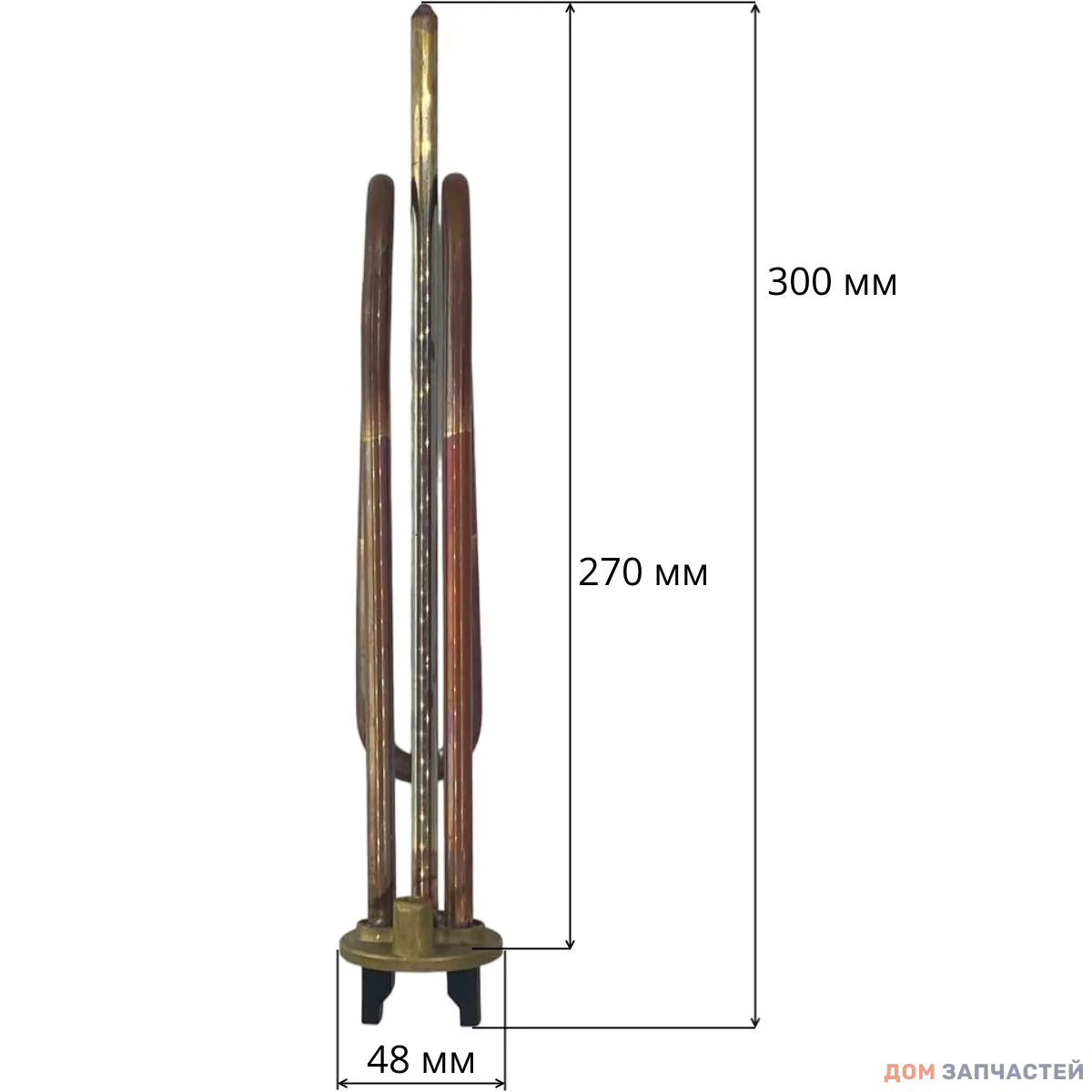 Нагревательный элемент (ТЭН) RCF PA M6 2000W 230V, под круглый фланец, c местом под анод M6 КИТАЙ ДЛИННЫЙ 422000