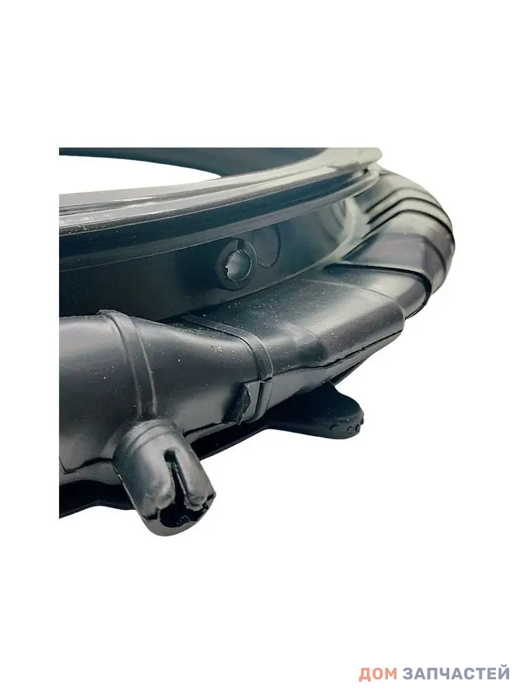 Манжета люка для стиральной машины HAIER 0020301453B (чёрная) 2 отвода открытых / без отверстия под лампочку (20 шт/кор)