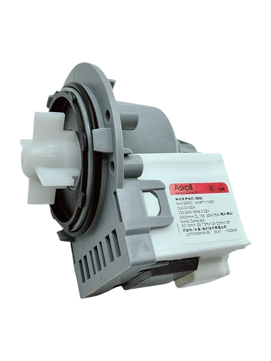 Помпа для стиральной машины, Askoll 30W S3032, 3 винта