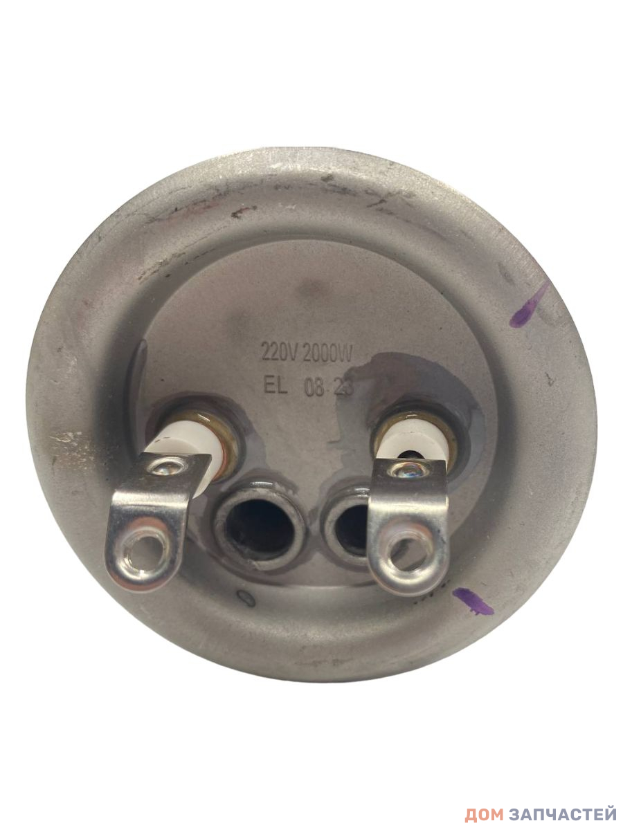 Нагревательный элемент (ТЭН) RF фл. 64 2000W, МЕДЬ под анод М4, конт под БОЛТЫ (зам 066059) КИТАЙ L=300 мм КОРОТКИЙ 641515 6404