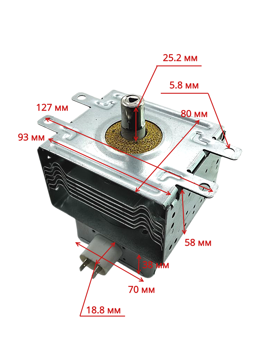 Магнетрон 900-1000W для СВЧ MIDEA 319GC625-940