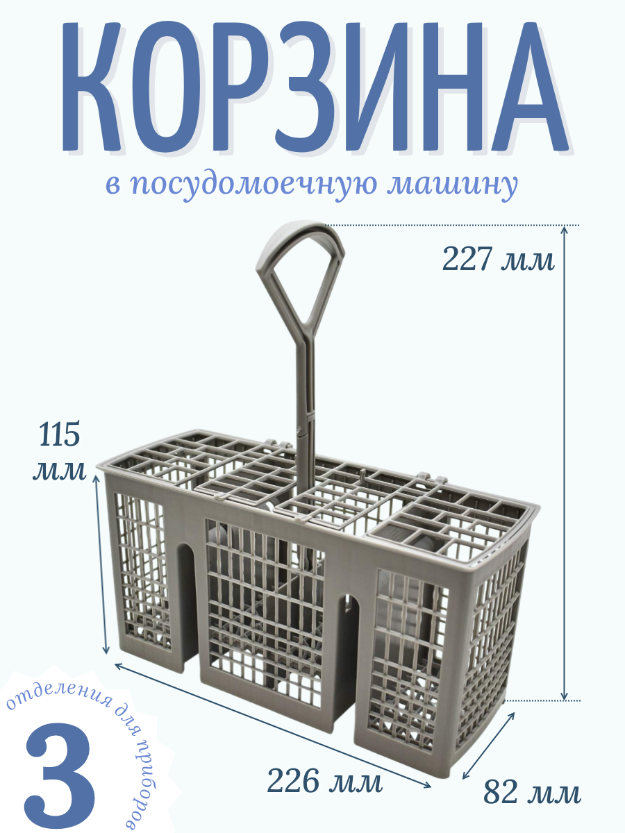 Корзина для столовых приборов в посудомоечную машину