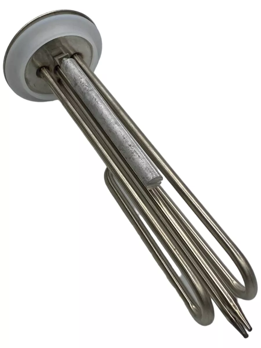 ТЭН (нагревательный элемент) RF 1,5 кВт (1500W) с фланцем 92мм для водонагревателя Electrolux, Etalon, Ballu, Zanussi (921002) в комплекте с анодом М6 (818812) и прокладкой (819995) 