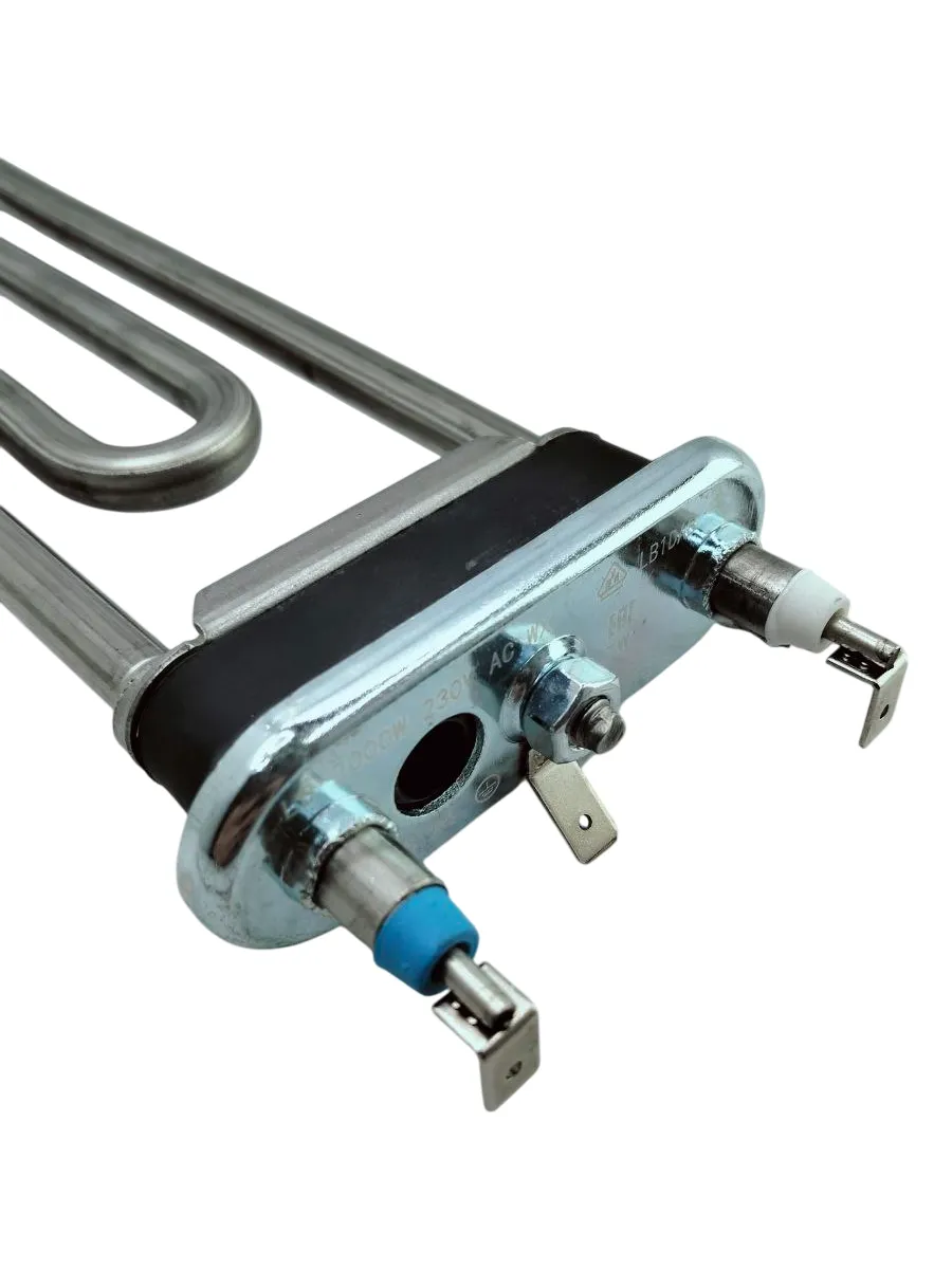 ТЭН 2000 W для стиральной машины, с отверстием под датчик