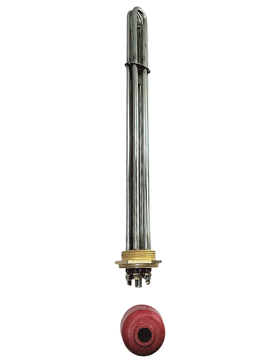 Блок ТЭН 12000 Вт (4000 Вт*3), G1" 1/2 (48 мм), длина 380 мм